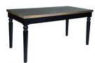 Table with turned legs in black color